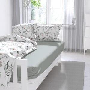 Простирадло на резинці «Lelit»,Поплін,Зелений,90/200/25 L-2045