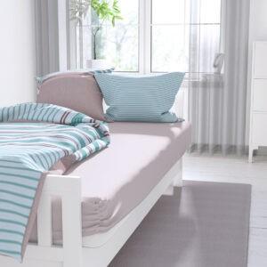 Простирадло на резинці «Lelit»,Поплін,Рожевий,120/200/25 L-2041
