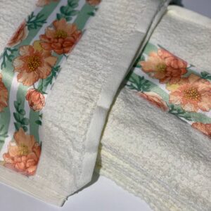 Рушник махровий 3D печать 40*60 ЖАККАРД (РОЗА)
